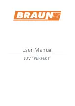 Предварительный просмотр 1 страницы Braun LUV PERFEKT User Manual