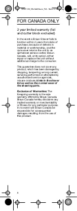 Preview for 6 page of Braun M-90 Type 5609 User Manual