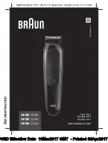 Braun MGK 3040 Manual предпросмотр