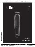 Preview for 1 page of Braun MGK3980TS Manual