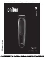 Preview for 1 page of Braun MGK5245 Manual