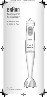 Braun Minipimer Manual preview