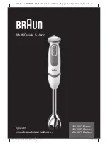 Braun MQ 5037 Sauce+ Manual preview