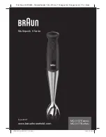 Braun MQ 5137 Sauce+ Multiquick 5 Vario Manual preview