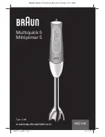Braun MQ 545 Manual preview