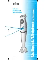 Preview for 1 page of Braun MR 5550 MCA Manual