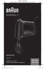 Braun MultiMix 5 HM 5100 Instructions Manual preview