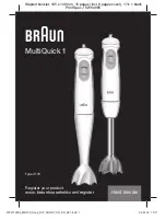 Braun Multiquick 1 Manual preview