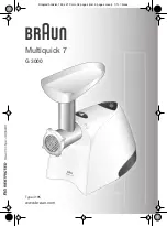 Braun Multiquick 7 G 3000 Manual предпросмотр