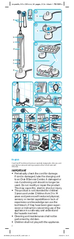 Braun Oral-B 1000 Manual preview