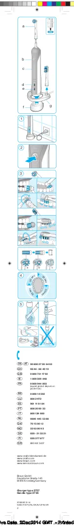 Preview for 2 page of Braun Oral-B 3756 Manual