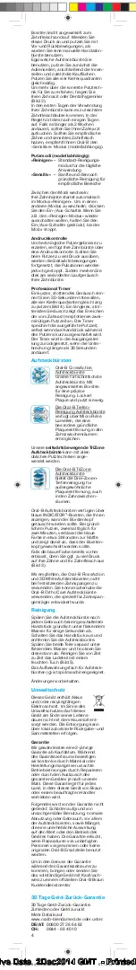 Preview for 4 page of Braun Oral-B 3756 Manual