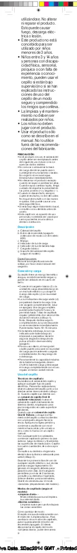 Preview for 9 page of Braun Oral-B 3756 Manual