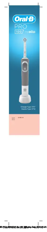 Preview for 1 page of Braun Oral-B PRO 100 Manual