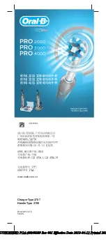 Preview for 1 page of Braun Oral-B PRO 2000 Manual