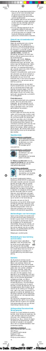 Preview for 15 page of Braun Oral-B PRO TRIZONE 500 Manual