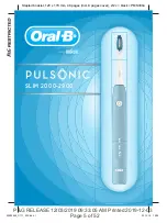 Preview for 1 page of Braun Oral B Pulsonic Slim Clean 2000 Manual