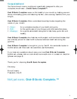 Preview for 3 page of Braun Oral B Sonic Complete 4729 User Manual