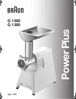 Braun Power Plus G 1300 Instruction Manual предпросмотр