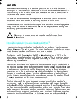 Preview for 4 page of Braun PrecisionSensor Pro BP 2590 Instructions Manual