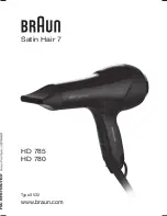 Предварительный просмотр 1 страницы Braun Satin Hair 7 HD 780 User Manual