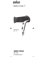 Предварительный просмотр 1 страницы Braun Satin-Hair 7 User Manual