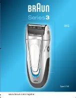 Braun Series 3 340 User Manual preview