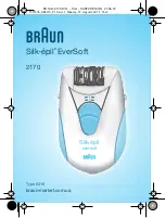 Braun Silk epil EverSoft 2170 Manual preview