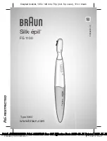 Braun Silk-epil FG 1100 Manual preview