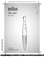 Preview for 1 page of Braun Silk-epil FG 1100 Manual