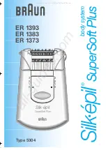 Preview for 1 page of Braun Silk'epil SuperSoft Plus body system ER 1373 Manual