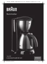 Braun Sommelier KF 610/1 Manual предпросмотр