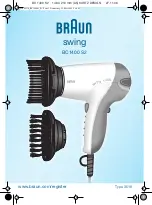 Braun swing BC1400 S2 Manual предпросмотр