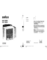 Preview for 1 page of Braun VITALSCAN BP1000 User Manual