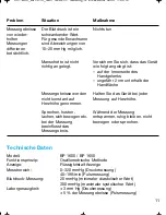 Preview for 11 page of Braun VitalScan Plus BP 1600 Manual