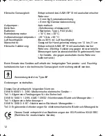 Preview for 12 page of Braun VitalScan Plus BP 1600 Manual