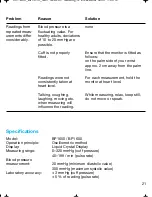 Preview for 21 page of Braun VitalScan Plus BP 1600 Manual