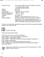 Preview for 22 page of Braun VitalScan Plus BP 1600 Manual