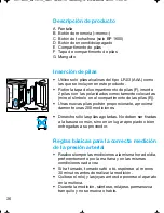 Preview for 36 page of Braun VitalScan Plus BP 1600 Manual