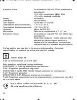 Preview for 42 page of Braun VitalScan Plus BP 1600 Manual