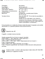 Preview for 63 page of Braun VitalScan Plus BP 1600 Manual