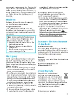 Preview for 6 page of Braun waterflex 5760 User Manual