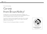 Предварительный просмотр 34 страницы BraunAbility Carony 16 User Manual