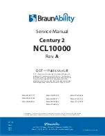 Предварительный просмотр 39 страницы BraunAbility Century 2 NCL10000 Series Service Manual