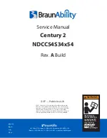 Предварительный просмотр 1 страницы BraunAbility Century 2 Service Manual