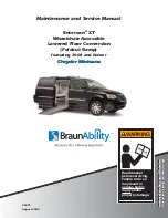 Предварительный просмотр 1 страницы BraunAbility Entervan XT Maintenance And Service Manual