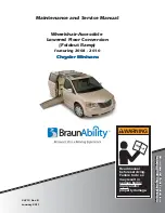 BraunAbility Foldout Ramp Maintenance And Service Manual предпросмотр