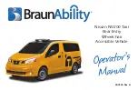 BraunAbility Nissan NV200 Taxi Operator'S Manual предпросмотр