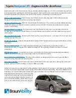 Preview for 2 page of BraunAbility Rampvan XT Application Manual