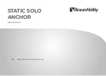 BraunAbility STATIC SOLO ANCHOR User Manual предпросмотр